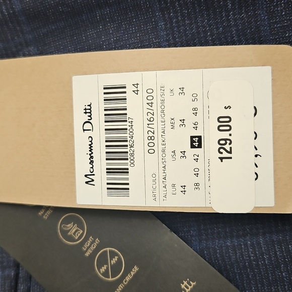 MASSIMO DUTTI Men's 34 Trousers NWT - Picture 4 of 7